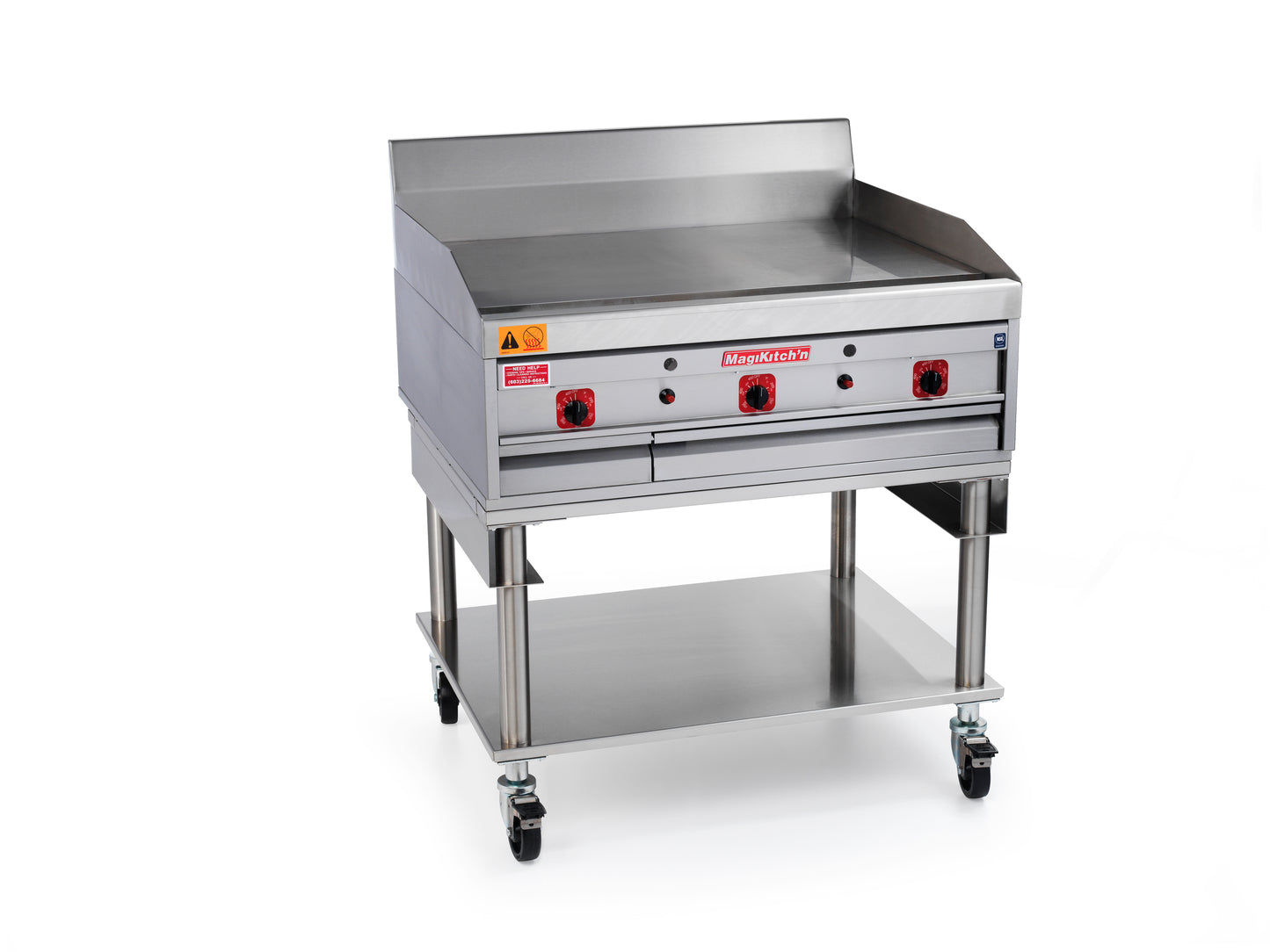 MagiKitch'n MKE/C-36 36" electric chrome griddle