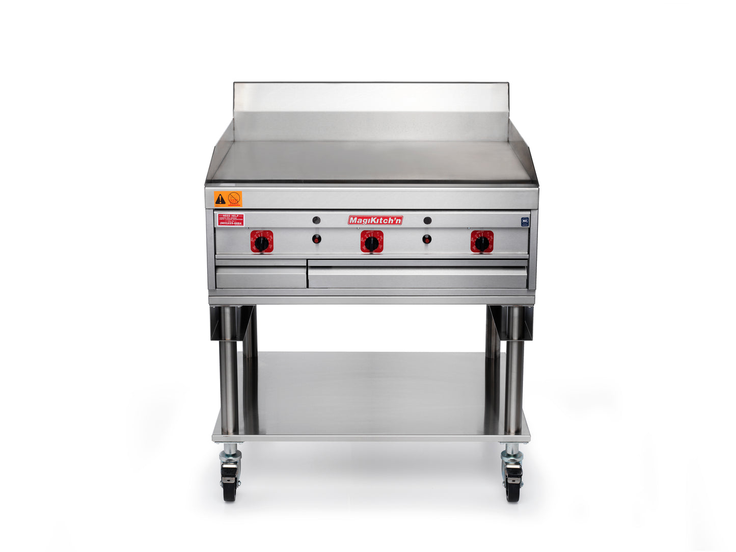 MagiKitch'n MKE/C-36 36" electric chrome griddle