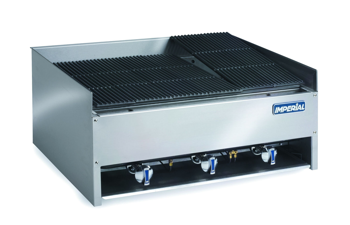 Imperial EBA-3223 3 burner countertop char-rock broiler