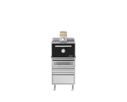 Josper HJX-PRO-S80-TD small model charcoal oven with table and drawer