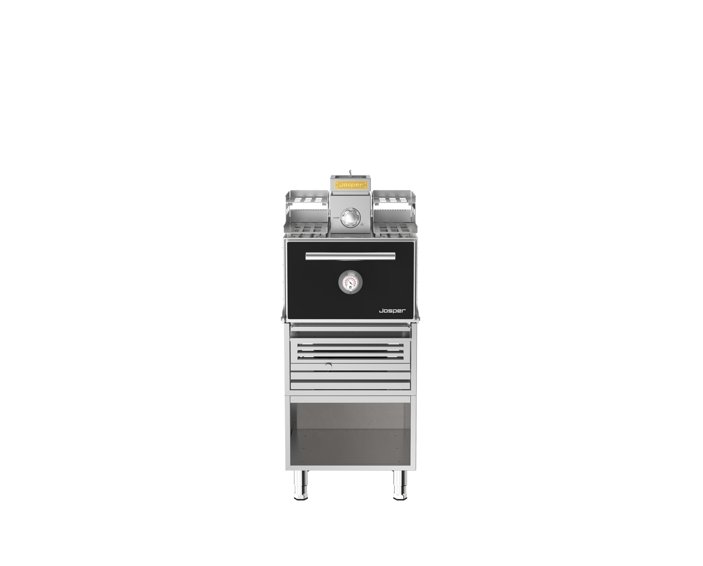 Josper HJX-PRO-S80-WT small model charcoal oven with warmer and table