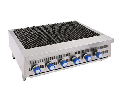 Imperial IRB-36 6 burner countertop gas broiler