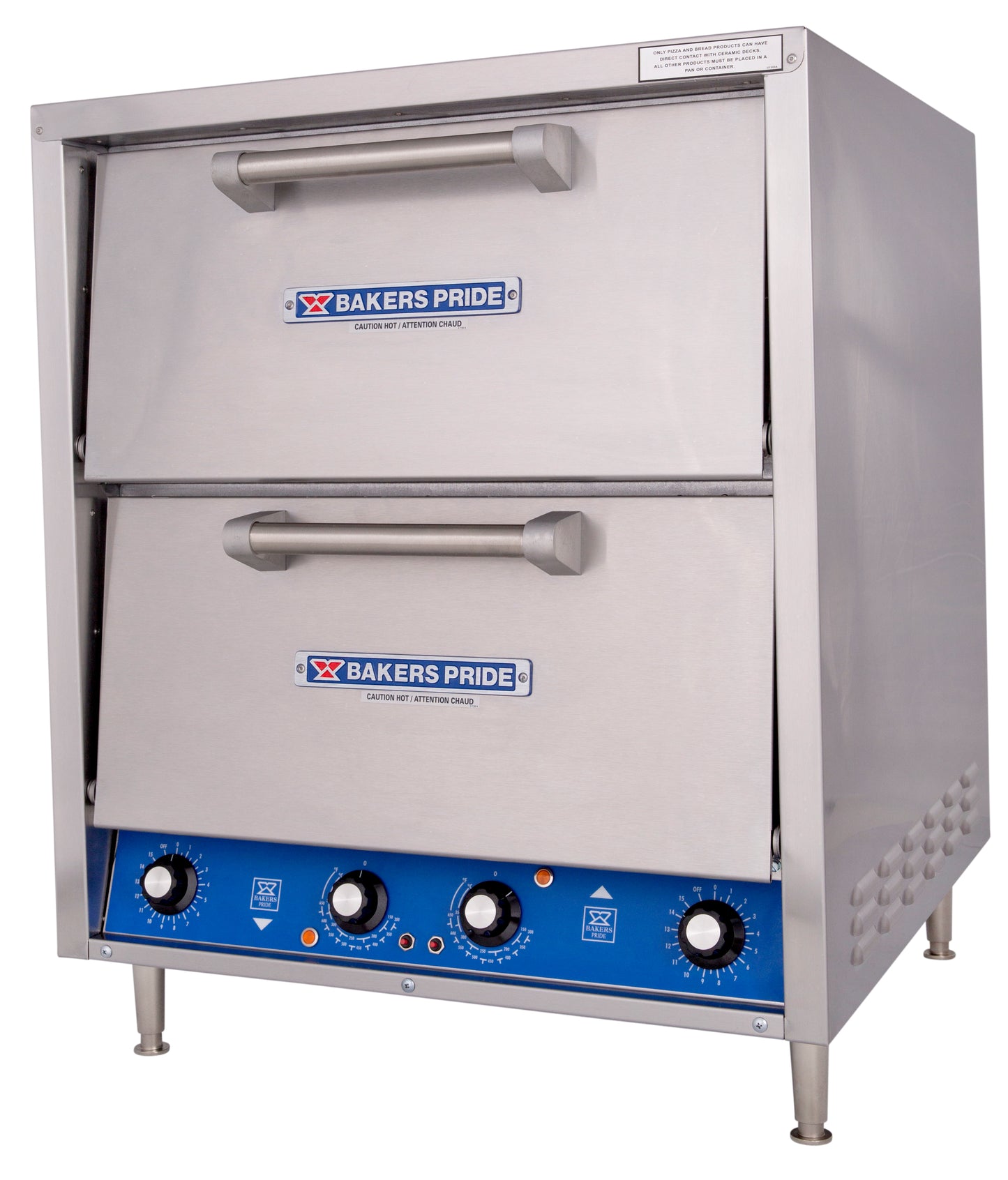 Bakers Pride P44S deck oven, 2 baking chambers