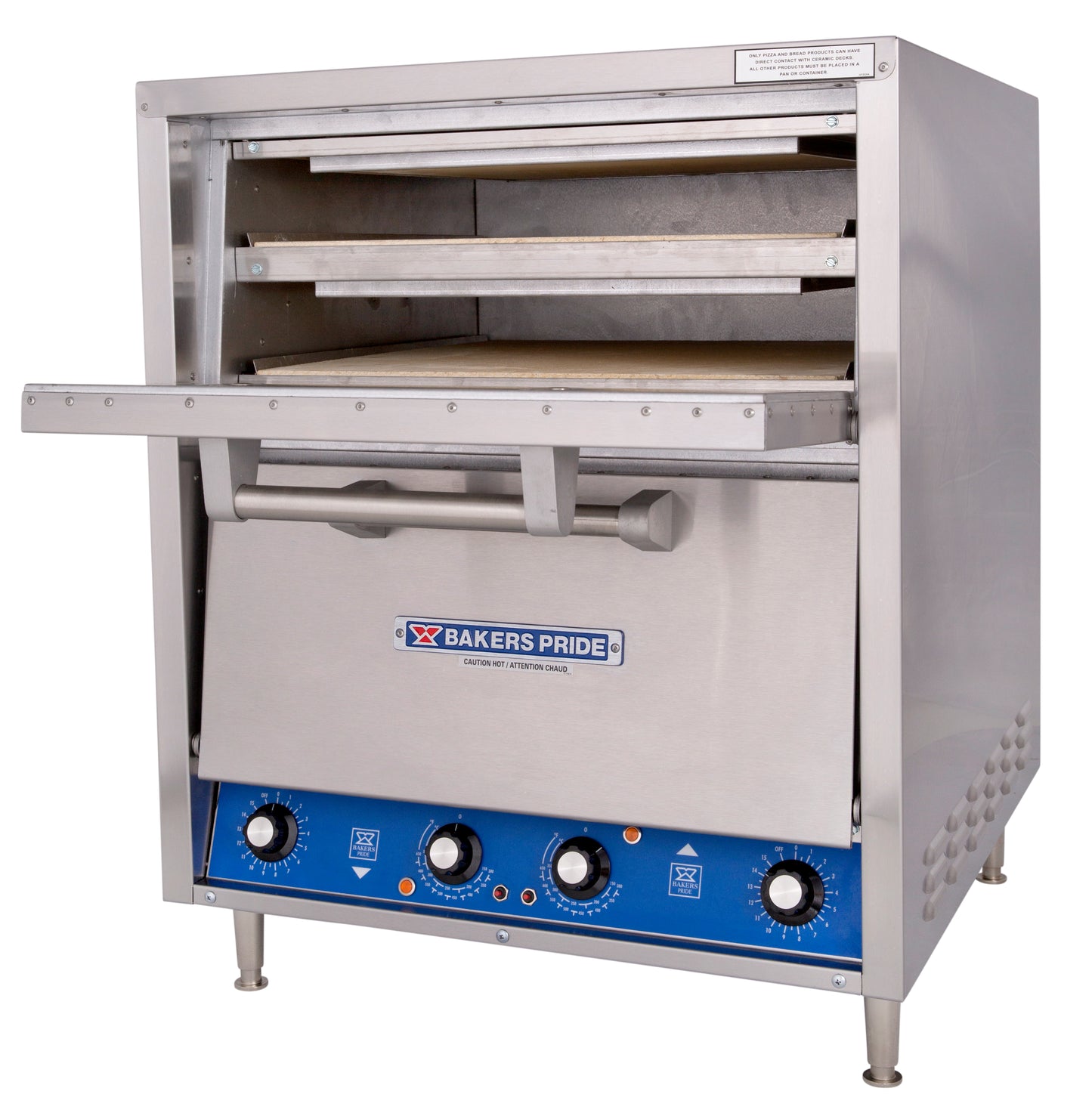 Bakers Pride P44S deck oven, 2 baking chambers