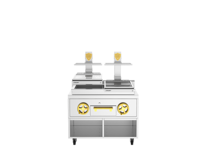 Josper PVJ-50-2-1-CT double mast countertop basque grill.