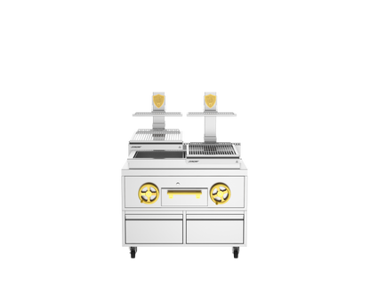 Josper PVJ-50-2-1-CT double mast countertop basque grill.