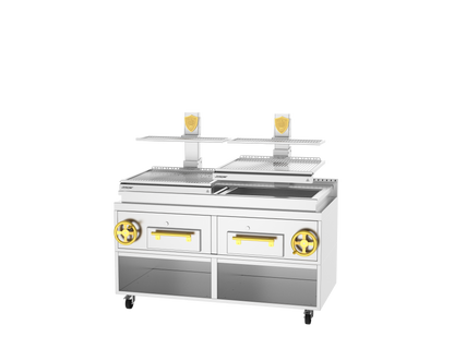 Josper PVJ-76-2-1-CT double mast countertop basque grill.