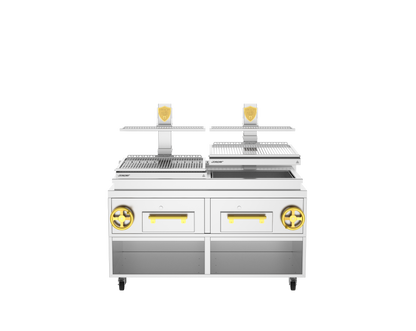 Josper PVJ-76-2-1-CT double mast countertop basque grill.