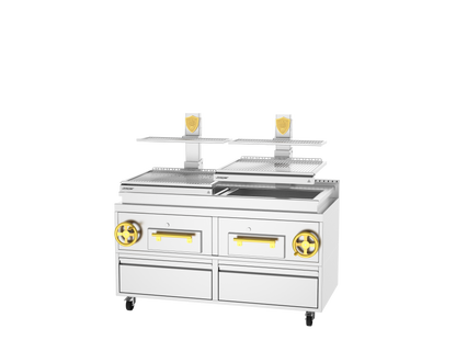 Josper PVJ-76-2-1-CT double mast countertop basque grill.