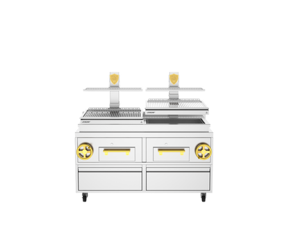 Josper PVJ-76-2-1-CT double mast countertop basque grill.