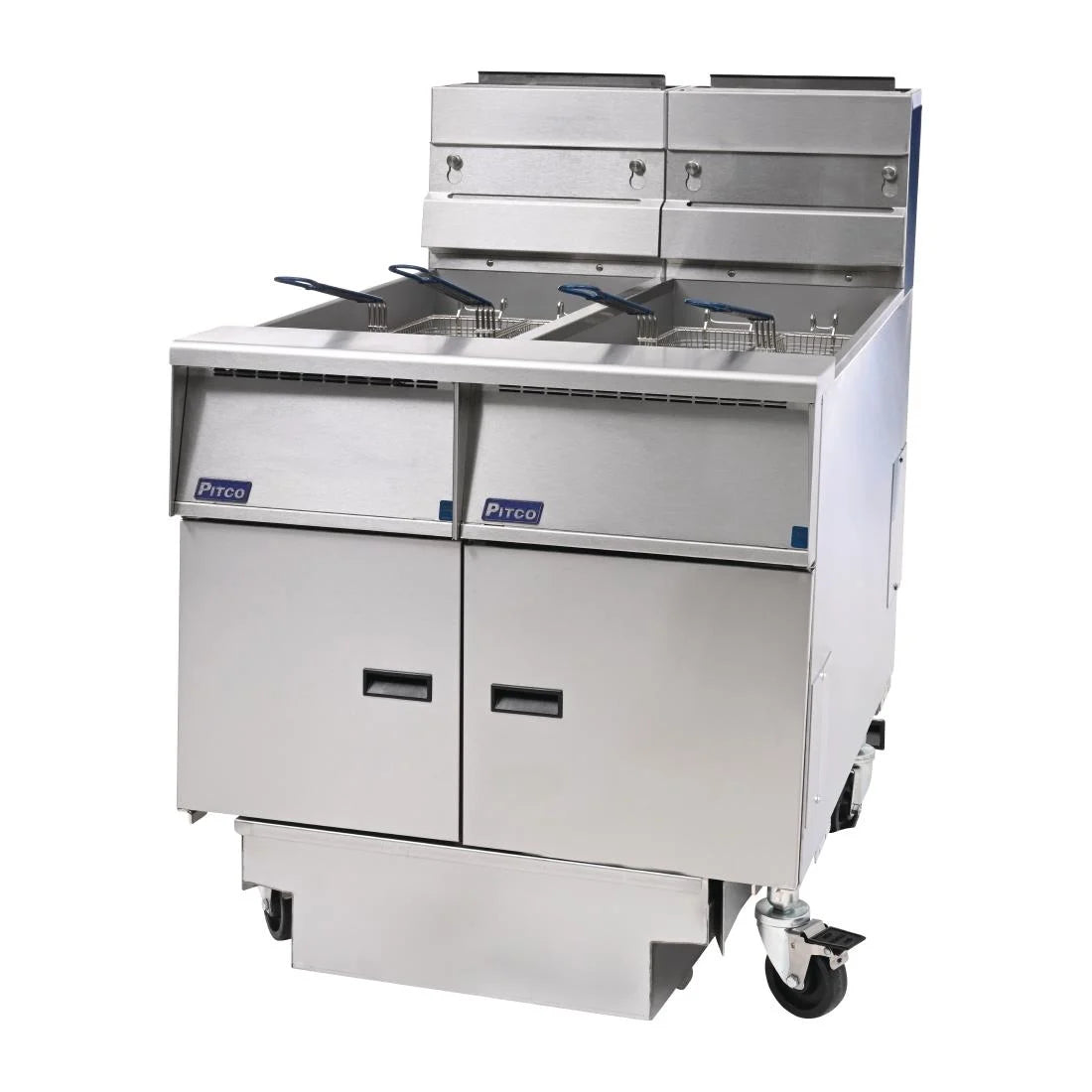 Pitco SG14RS/FD-FF solstice gas 2 vat fryer with built in oil filtration